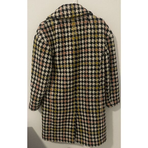 J. CREW COLLECTION Lurex‎ Tweed Oversized Coat Wool Alpaca Polyester Size 2 - Picture 4 of 11